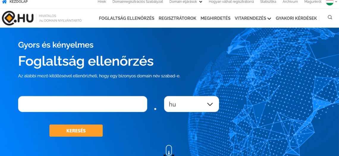 Megújult a .HU domain Nyilvántartó oldala!